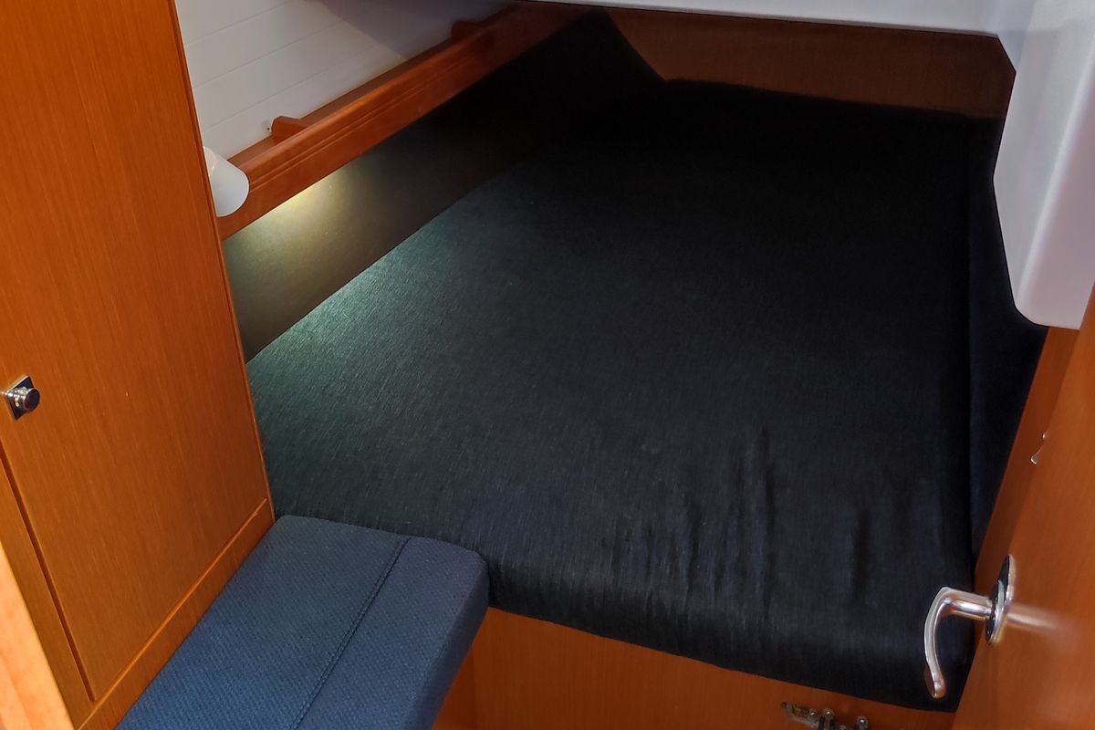 Cabin on IOLI, a Bavaria Cruiser 41 sailboat at Municipal Unit of Lefkada, Greece
