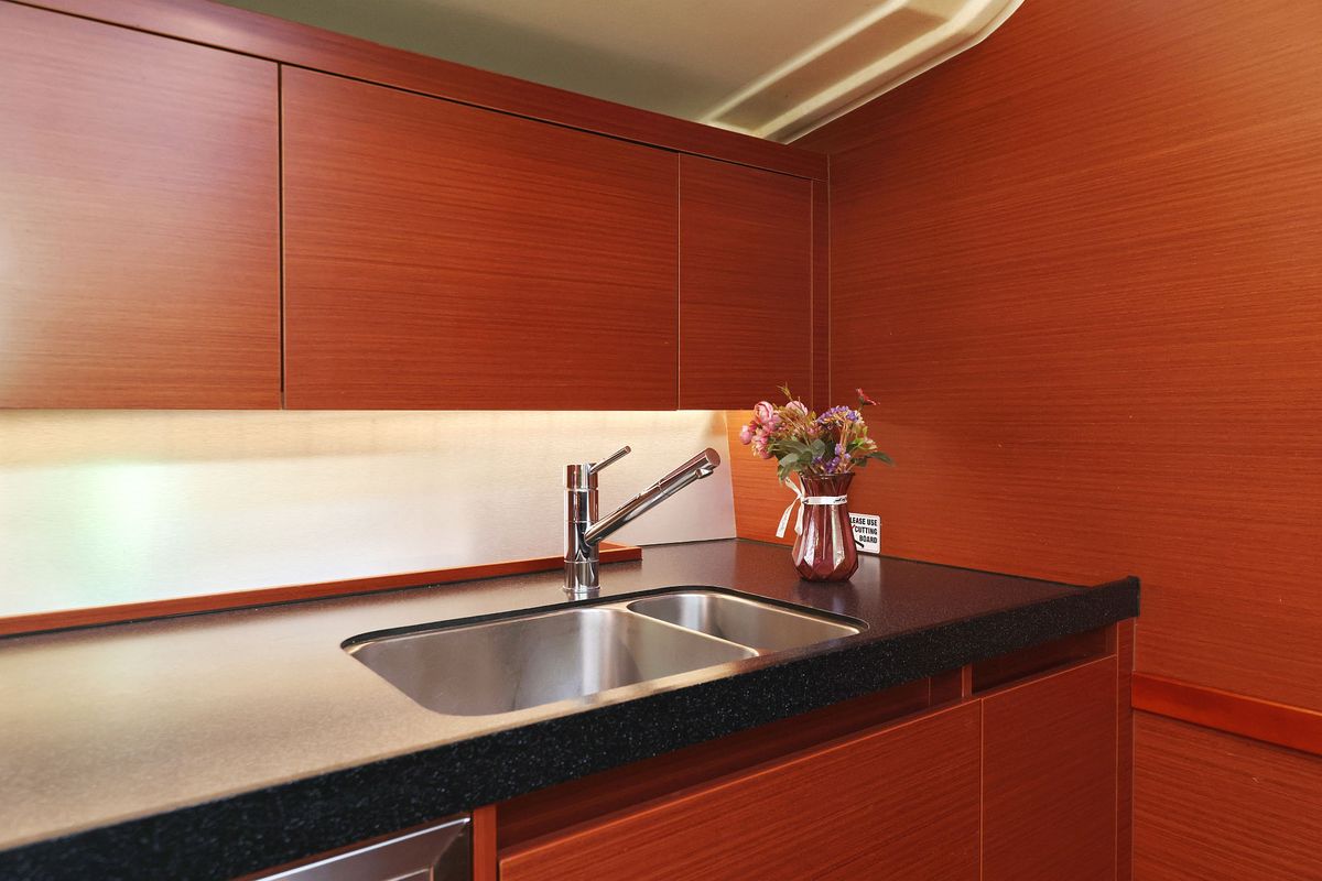 Galley of Uptown Girl, a Hanse Yachts Hanse 508 sailboat at Dubrovnik, Croatia
