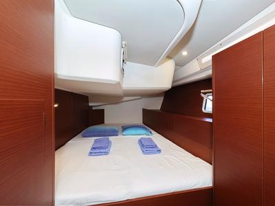 Cabin on Uptown Girl, a Hanse Yachts Hanse 508 sailboat at Dubrovnik, Croatia
