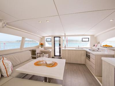Galley of Sunsail 404 Classic, a Leopard 40 catamaran at Pa Khlok, Thailand