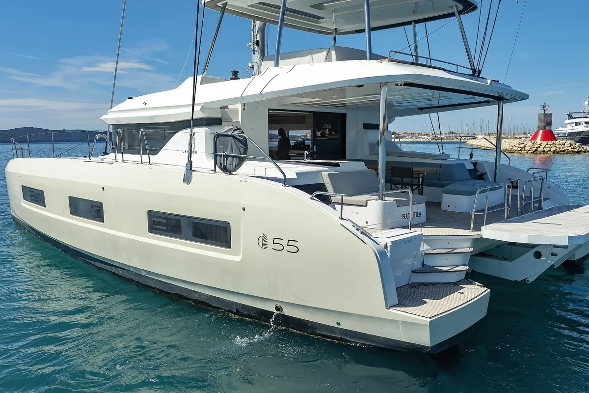 SALISKA, a Lagoon Lagoon 55 catamaran at Split, Croatia