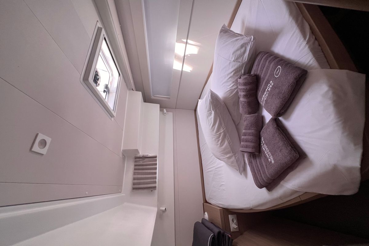Cabin on SOPHIE, a Lagoon 40 catamaran at Gouvia, Greece