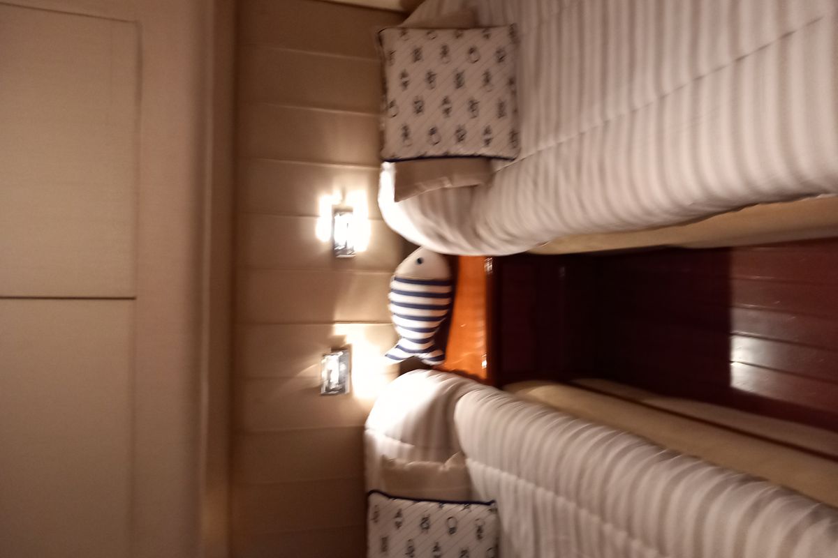 Cabin on Port Ditxos, a Rodman 56 Fly yacht at Port d'Andratx, Spain