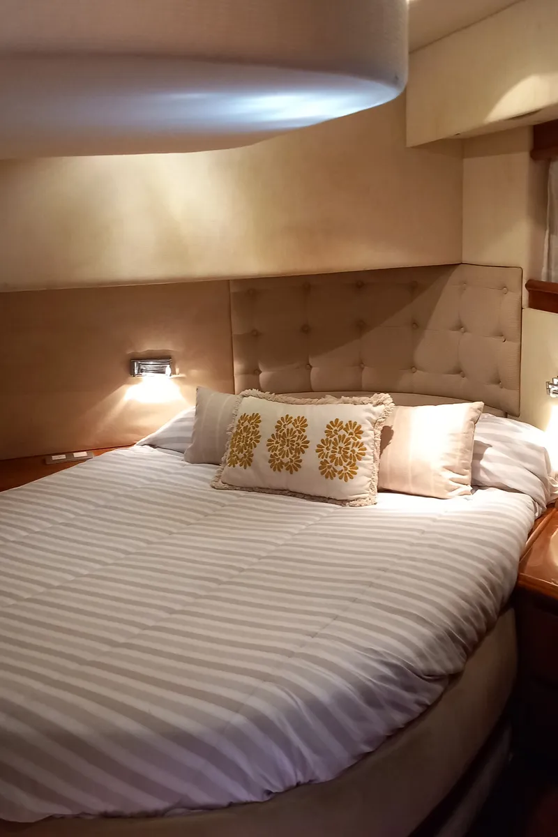 Cabin on Port Ditxos, a Rodman 56 Fly yacht at Port d'Andratx, Spain