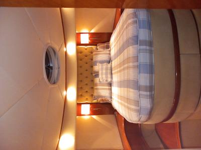 Cabin on Port Ditxos, a Rodman 56 Fly yacht at Port d'Andratx, Spain