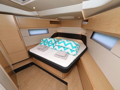 Cabin on Miss Moneypenny, a Hanse Yachts Hanse 460 sailboat at Grad Kaštela, Croatia