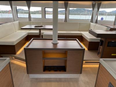 Salon of Dreamers, a Lagoon 50 catamaran at Olbia, Italy