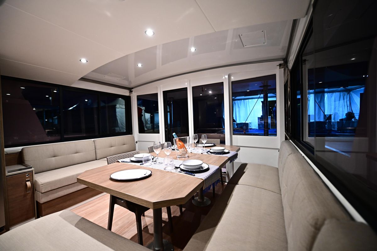 Cabin on SKYFALL, a Bali 4.4 catamaran at Tonnarella, Italy