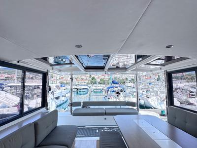 Salon of MY QUEEN, a Bali 4.6 catamaran at Novi Vinodolski, Croatia