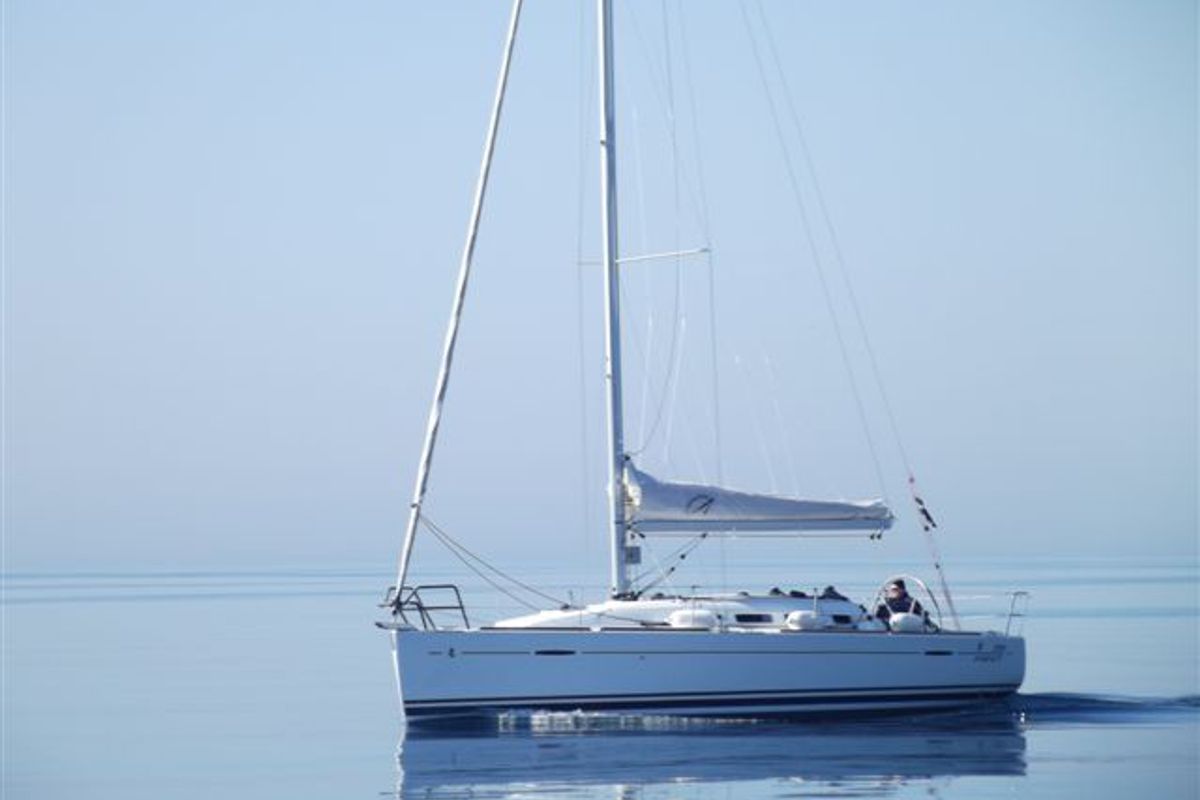 Exterior view of Taurus, a Beneteau First 35 sailboat at Jezera, Croatia