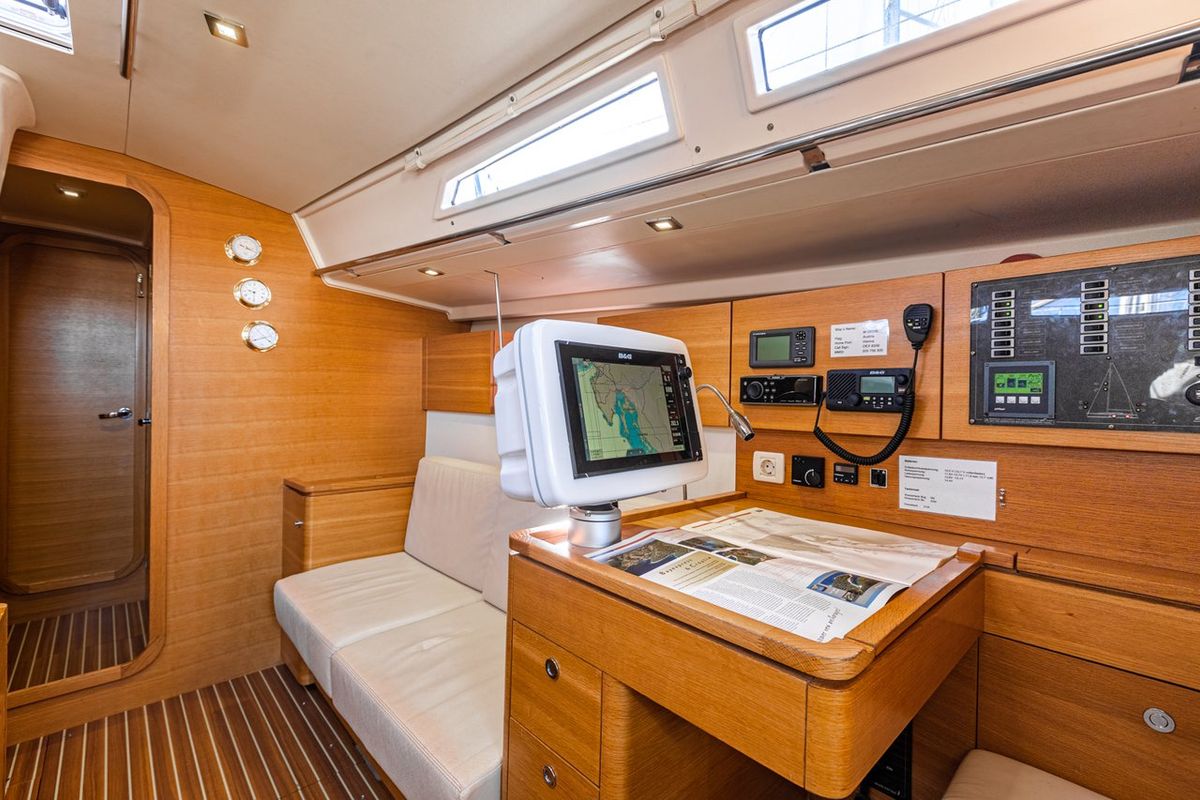 Salon of Istros, a AD Boats Salona 44 sailboat at Punat, Croatia