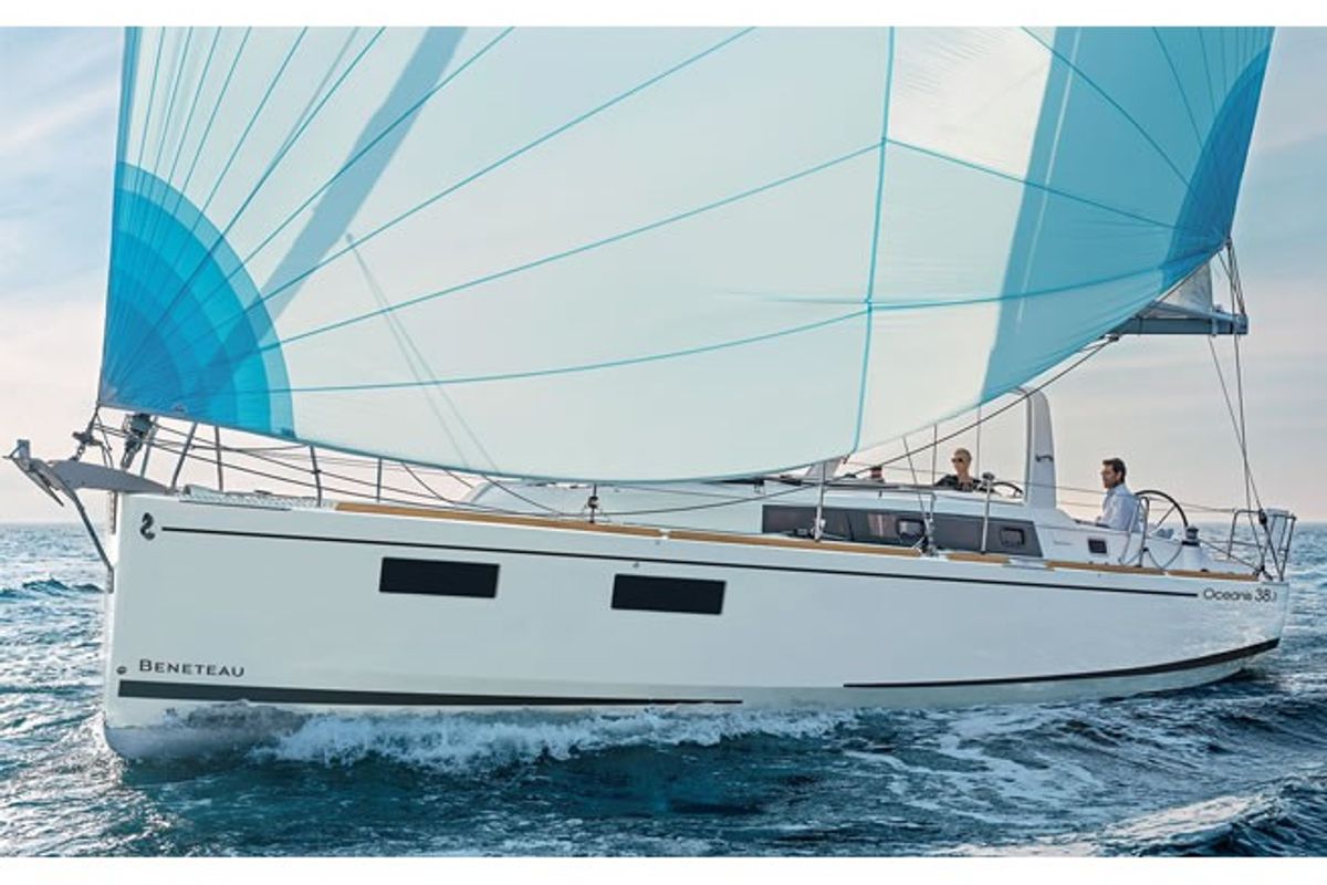 Exterior view of Missy, a Beneteau Oceanis 38.1 sailboat at Marmaris, Turkey