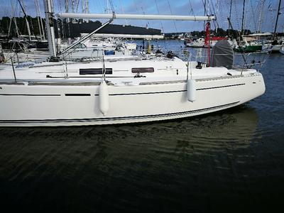 Salon of Bonchamps, a Dufour 34 sailboat at La Rochelle, France