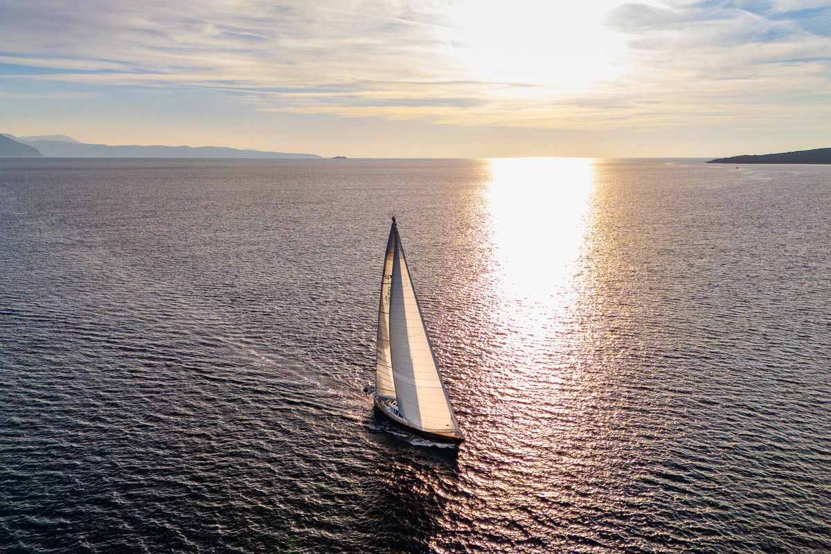 Exterior view of Morning Calm, a Gulet Sail boat sailboat at Municipal Unit of Ellomenos, Greece