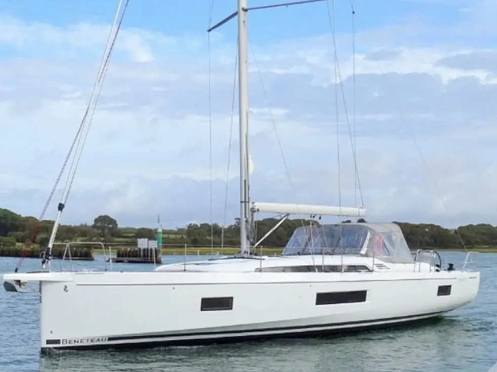 Exterior view of Bolero, a Beneteau Oceanis 51.1 sailboat at Municipal Unit of Lefkada, Greece