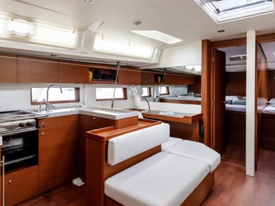 Galley of Bolero, a Beneteau Oceanis 51.1 sailboat at Municipal Unit of Lefkada, Greece