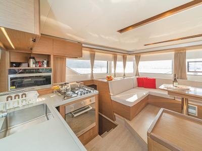 Galley of Jupiter, a Lagoon 50 catamaran at Municipal Unit of Lefkada, Greece