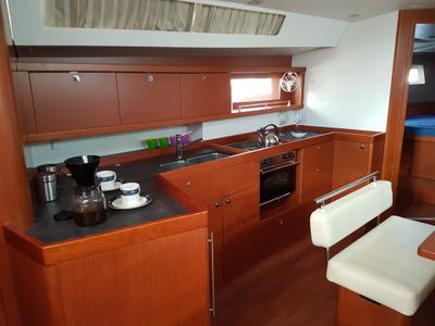 Cabin on Allegria, a Beneteau Oceanis 45 sailboat at Municipal Unit of Lefkada, Greece