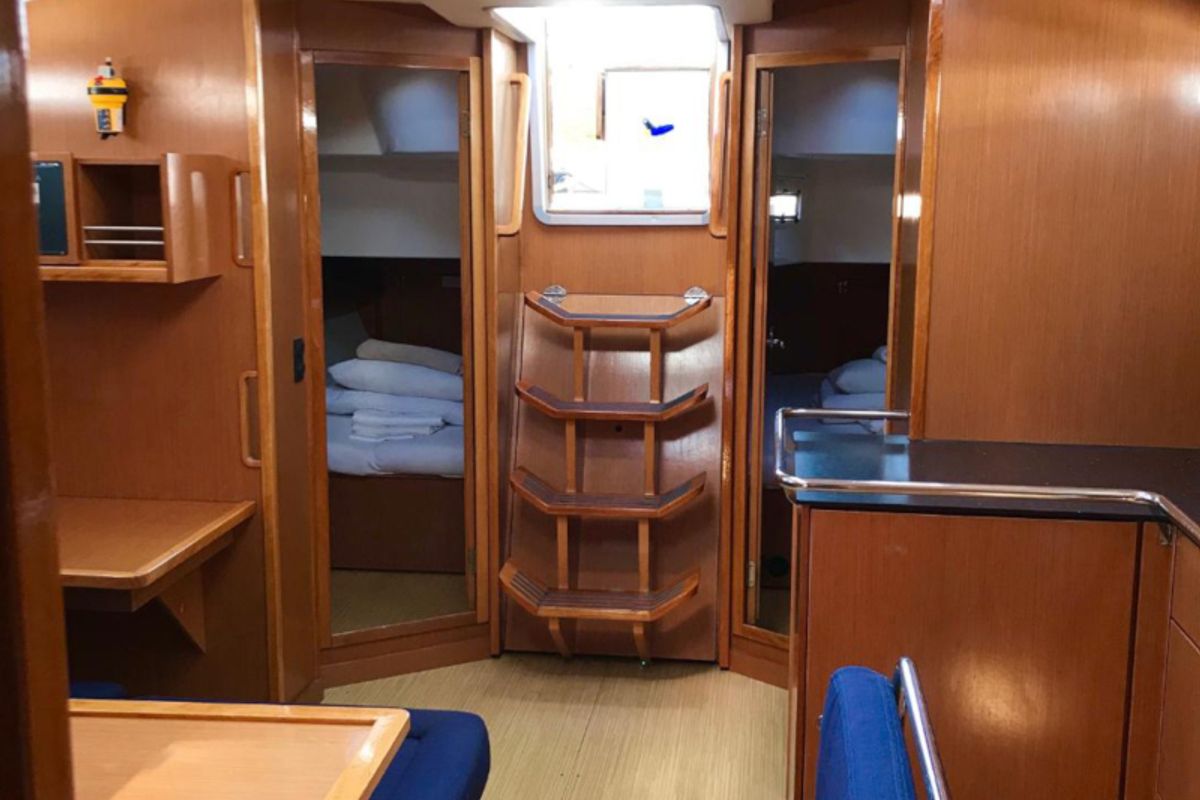 Salon of Midas, a Bavaria 45 Cruiser sailboat at Municipal Unit of Lefkada, Greece