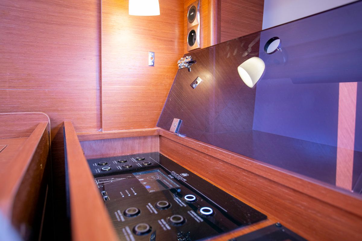 Cabin on Mincipesa, a Dufour 460 GL sailboat at Grad Pula, Croatia
