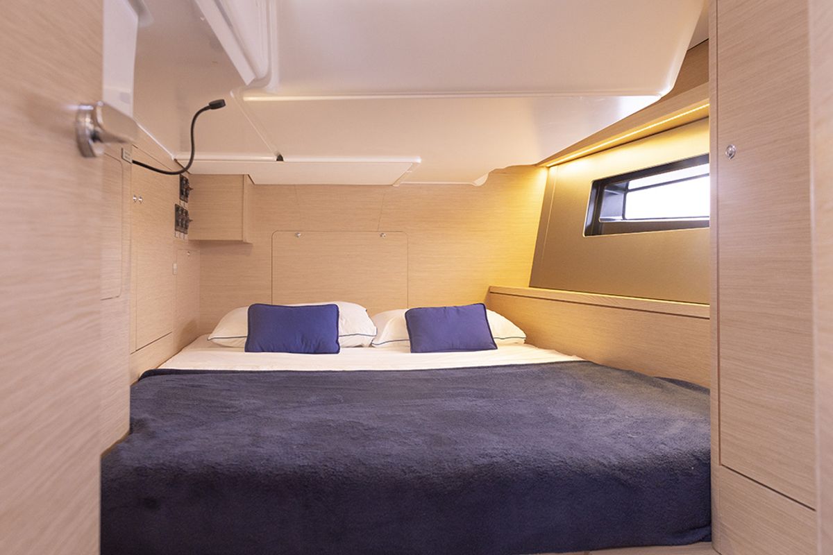 Cabin on Estela, a Dufour 44 sailboat at es Jonquet, Spain