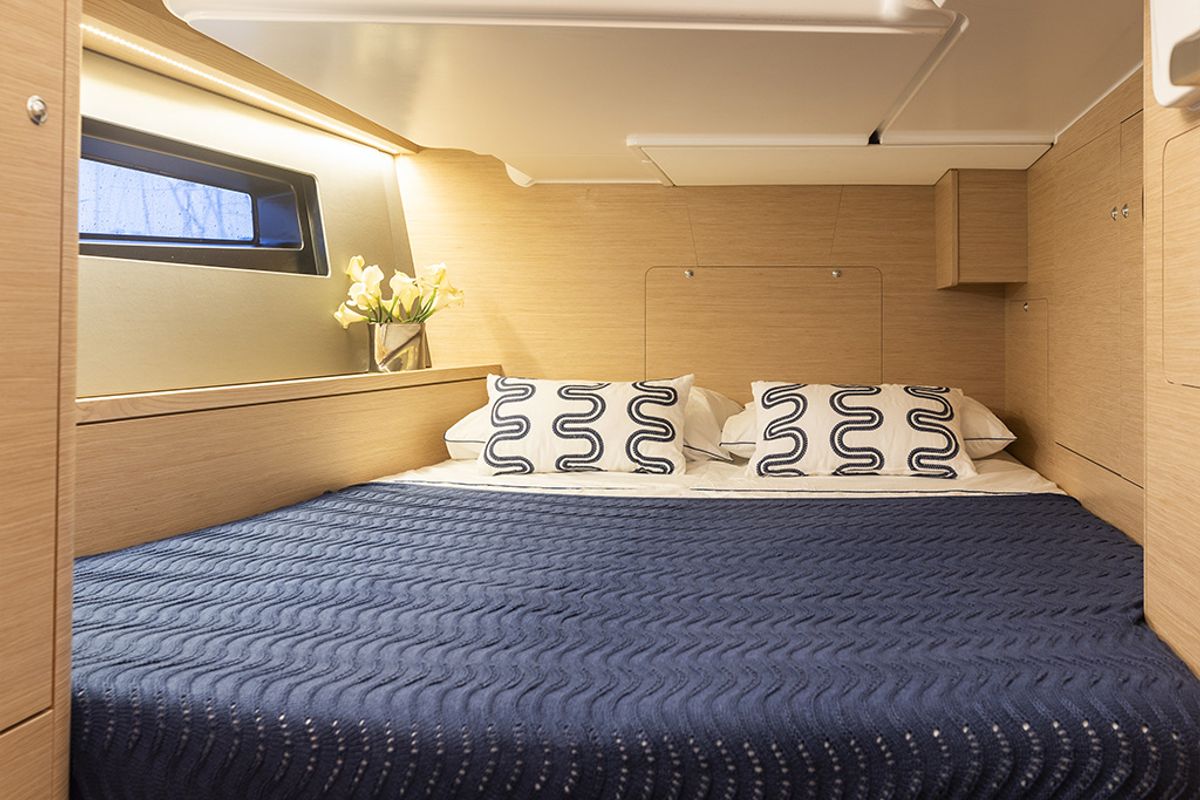 Cabin on Estela, a Dufour 44 sailboat at es Jonquet, Spain