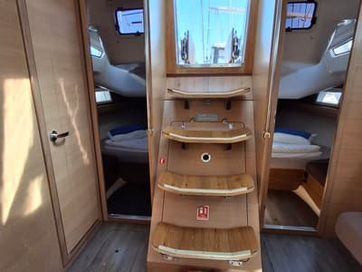Salon of Sokol, a Elan Impression 45.1 sailboat at Grad Šibenik, Croatia