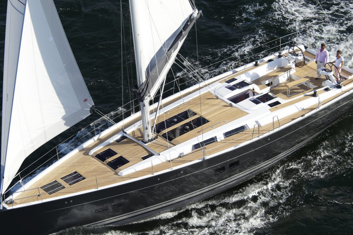Star Princess, a Hanse Yachts Hanse 575 sailboat at Primošten, Croatia