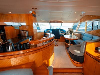 Galley of Happy3, a Yaretti 2210 yacht at Split, Croatia
