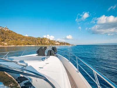 Deck of Happy3, a Yaretti 2210 yacht at Split, Croatia