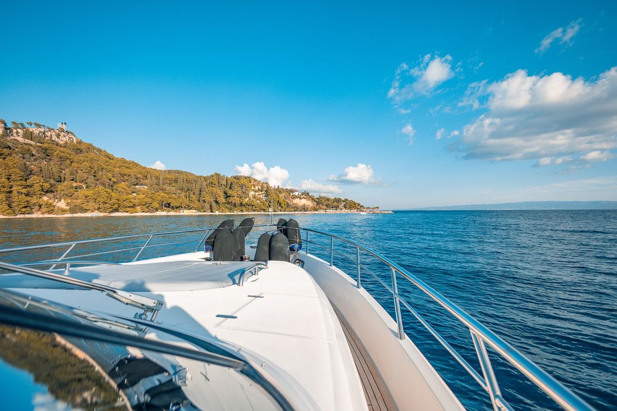 Deck of Happy3, a Yaretti 2210 yacht at Split, Croatia