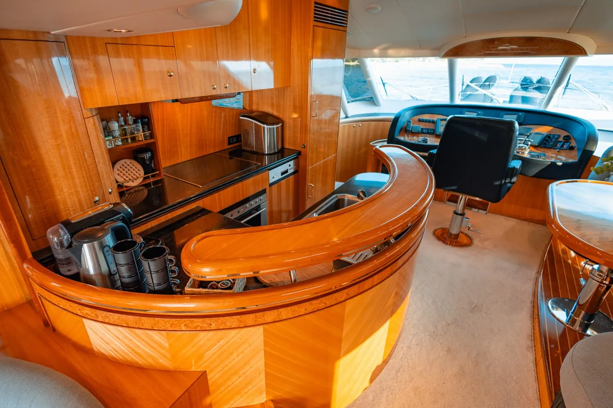 Galley of Happy3, a Yaretti 2210 yacht at Split, Croatia