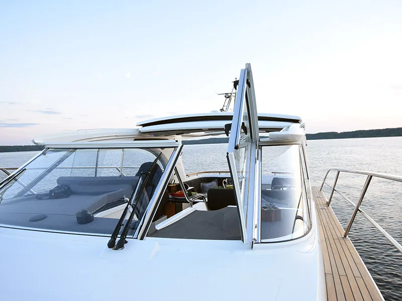Exterior view of 7 Happy Days, a Marex 360 Cabriolet Cruiser yacht at Grad Šibenik, Croatia