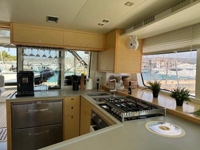 Galley of Manta Ray, a Lagoon 52F catamaran at Općina Rogoznica, Croatia