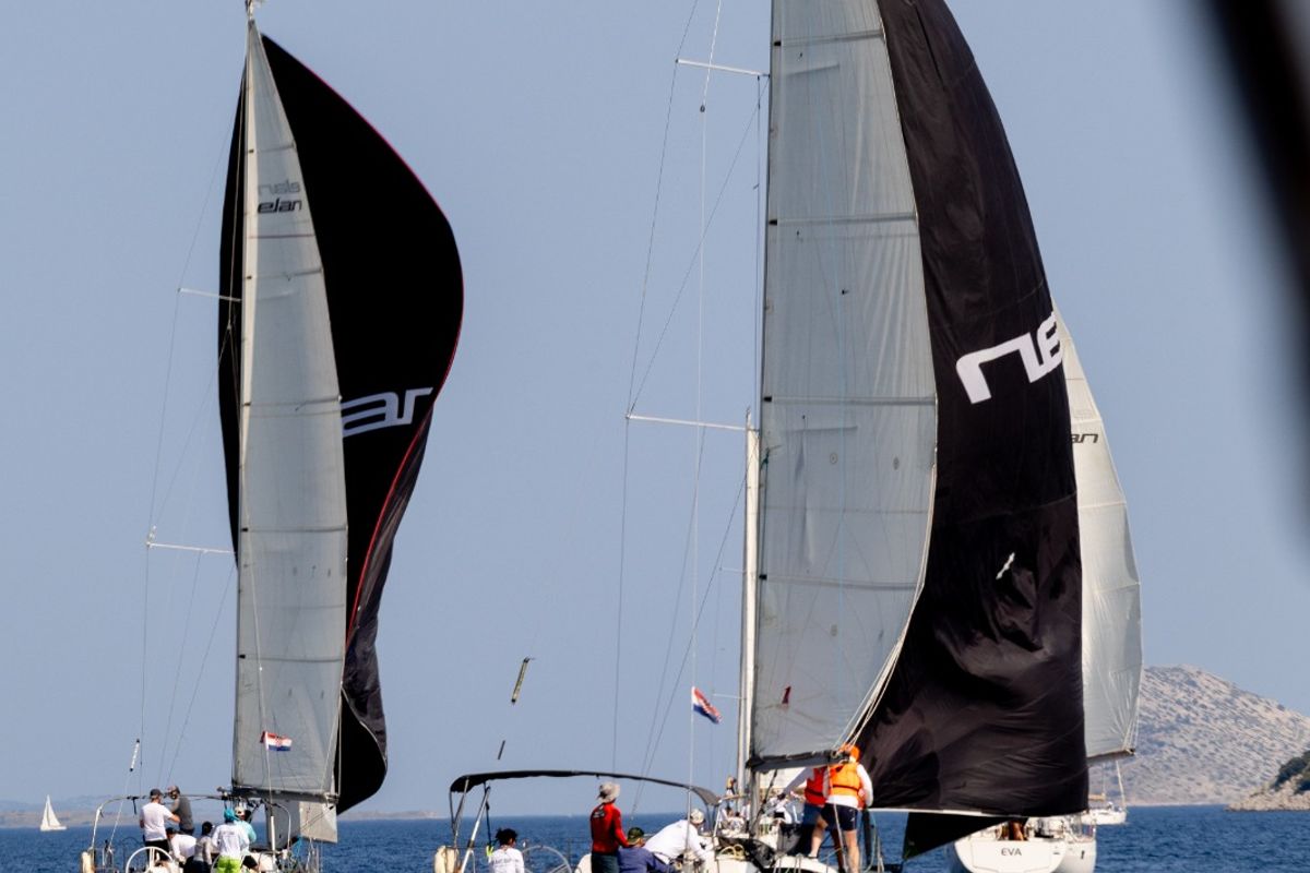 Exterior view of Rim, a Elan E4 sailboat at Betina, Croatia
