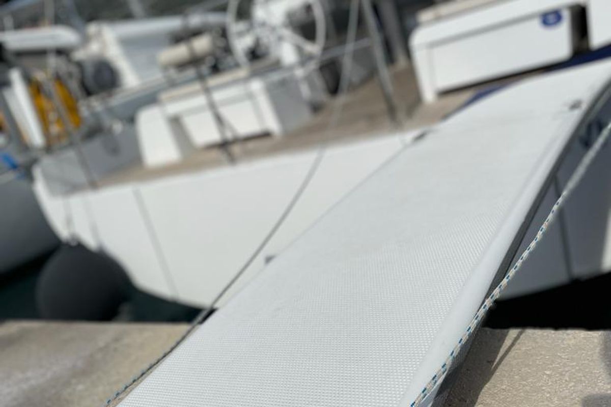 White Bird , a Beneteau Oceanis Yacht 54 sailboat at Općina Rogoznica, Croatia