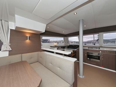 Galley of Queen Bee, a Bali Catspace catamaran at Općina Rogoznica, Croatia