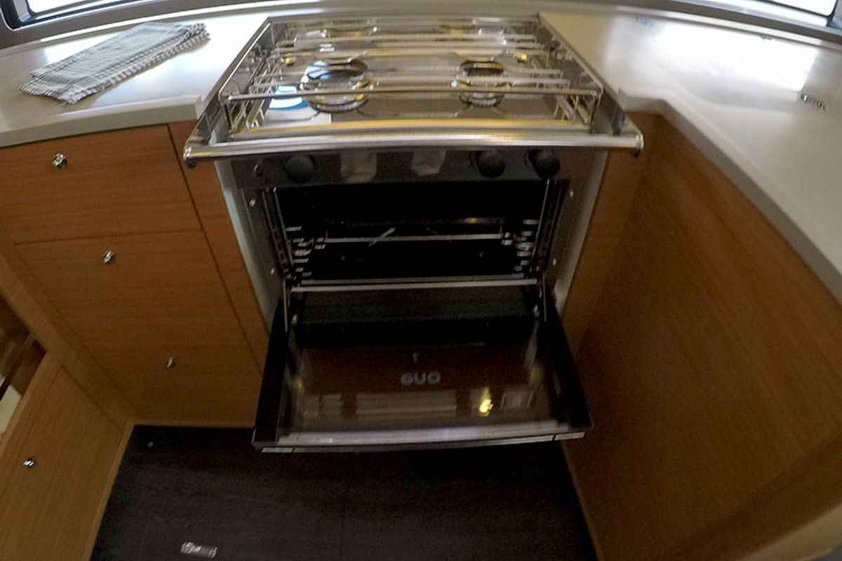 Galley of Vera, a Dufour 44 sailboat at Grad Šibenik, Croatia