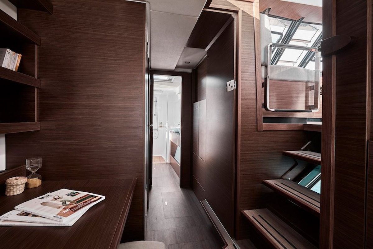 Cabin on Dream (cat), a Nautitech Rochefort Nautitech 46 Open catamaran at Split, Croatia