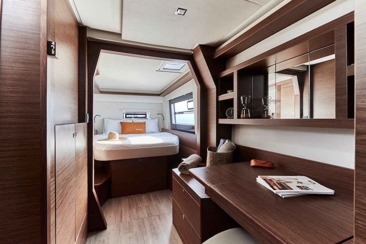 Cabin on Dream (cat), a Nautitech Rochefort Nautitech 46 Open catamaran at Split, Croatia