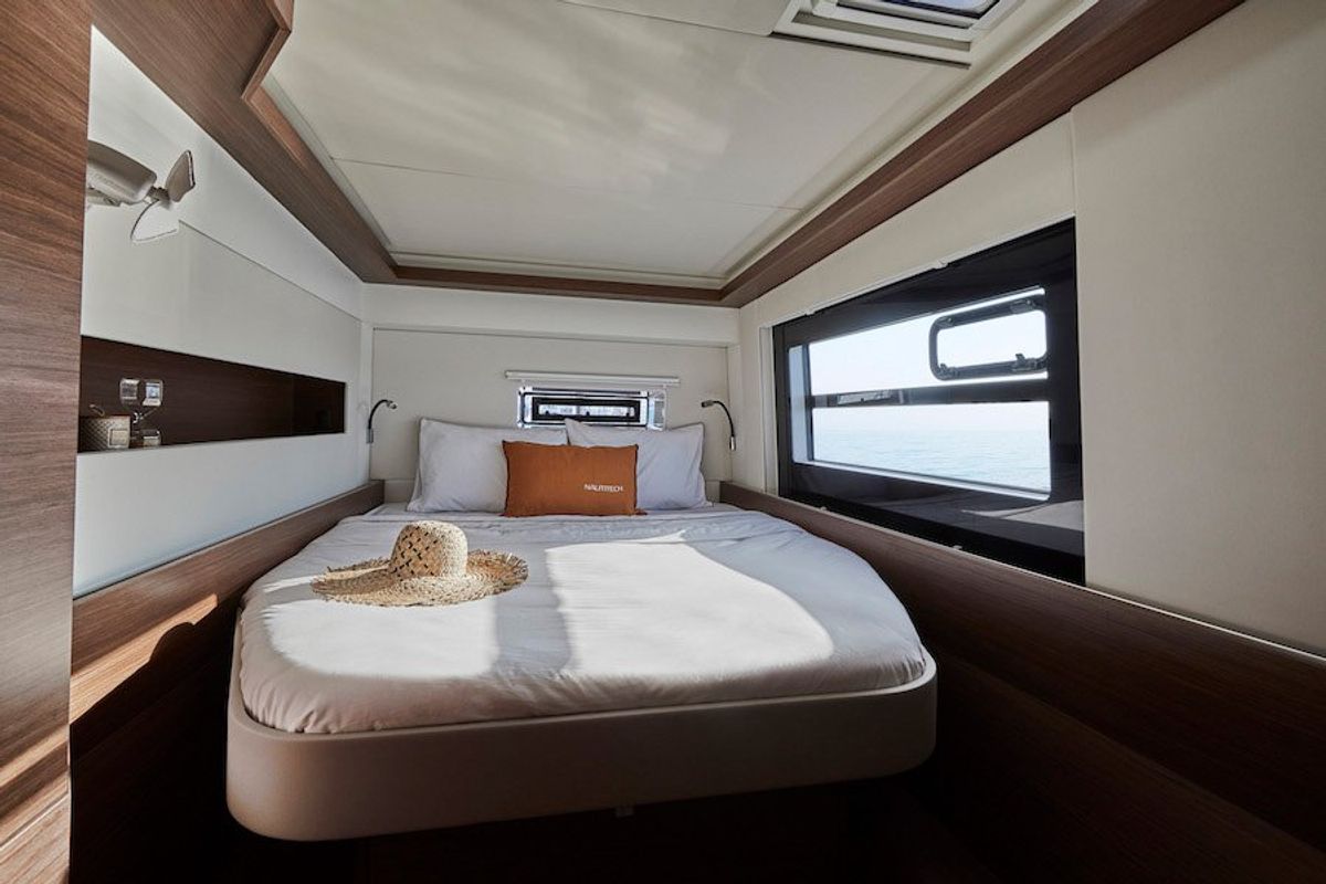 Cabin on Dream (cat), a Nautitech Rochefort Nautitech 46 Open catamaran at Split, Croatia