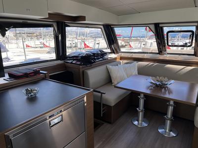 Salon of Dream (cat), a Nautitech Rochefort Nautitech 46 Open catamaran at Split, Croatia