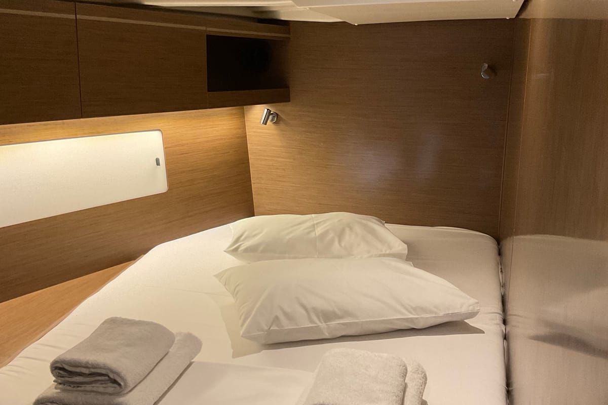 Cabin on Retsina, a Beneteau Oceanis 51.1 sailboat at Municipal Unit of Lefkada, Greece