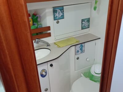 Galley of Tommy, a Dufour 36 Classic sailboat at Grad Pula, Croatia