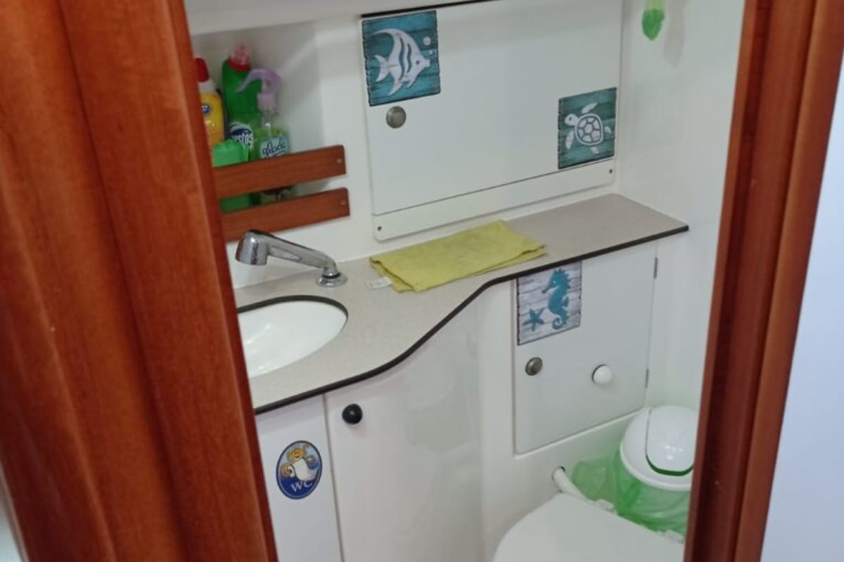 Galley of Tommy, a Dufour 36 Classic sailboat at Grad Pula, Croatia