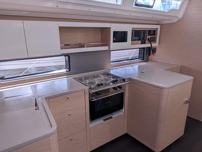 Galley of Horu, a Dufour 44 sailboat at Marseille, France