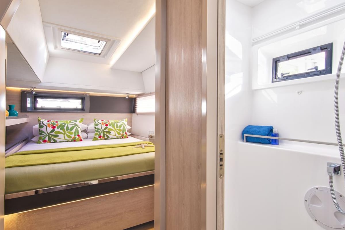 Cabin on Moorings 4500L/10 Club, a Leopard 45 catamaran at Road Town, British Virgin Islands