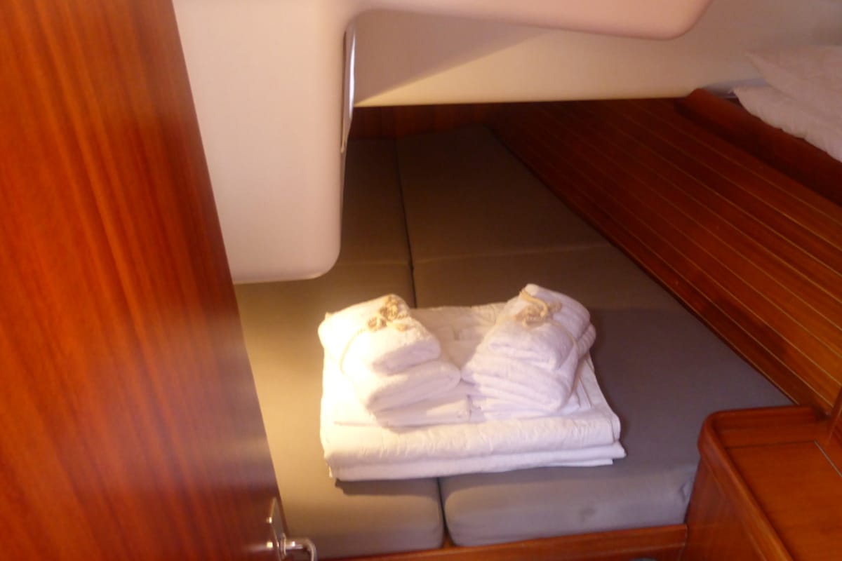 Cabin on Nafsika, a Elan 45 sailboat at Municipal Unit of Lefkada, Greece