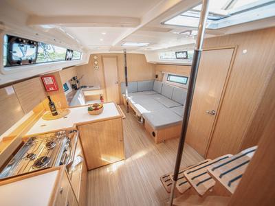 Galley of Fiona, a Bavaria C42 sailboat at Općina Medulin, Croatia