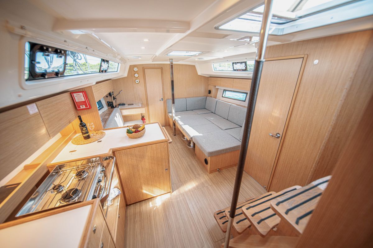 Galley of Fiona, a Bavaria C42 sailboat at Općina Medulin, Croatia